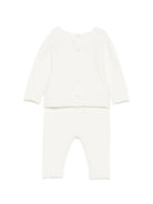 Set due pezzi per neonata Tartine & Chocolat bianchi con ruches - Rubino Kids