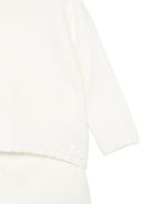 Set due pezzi per neonata Tartine & Chocolat bianchi con ruches - Rubino Kids