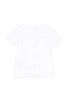 Set due pezzi per neonati Paz Rodriguez bianchi con dettaglio bottone - Rubino Kids