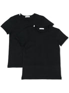 Set due T-shirt per bambino Dolce & Gabbana Kids nero con logo - Rubino Kids