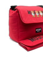 Set fasciatoio per neonati Moschino Kids rosso Teddy Bear con stampa - Rubino Kids