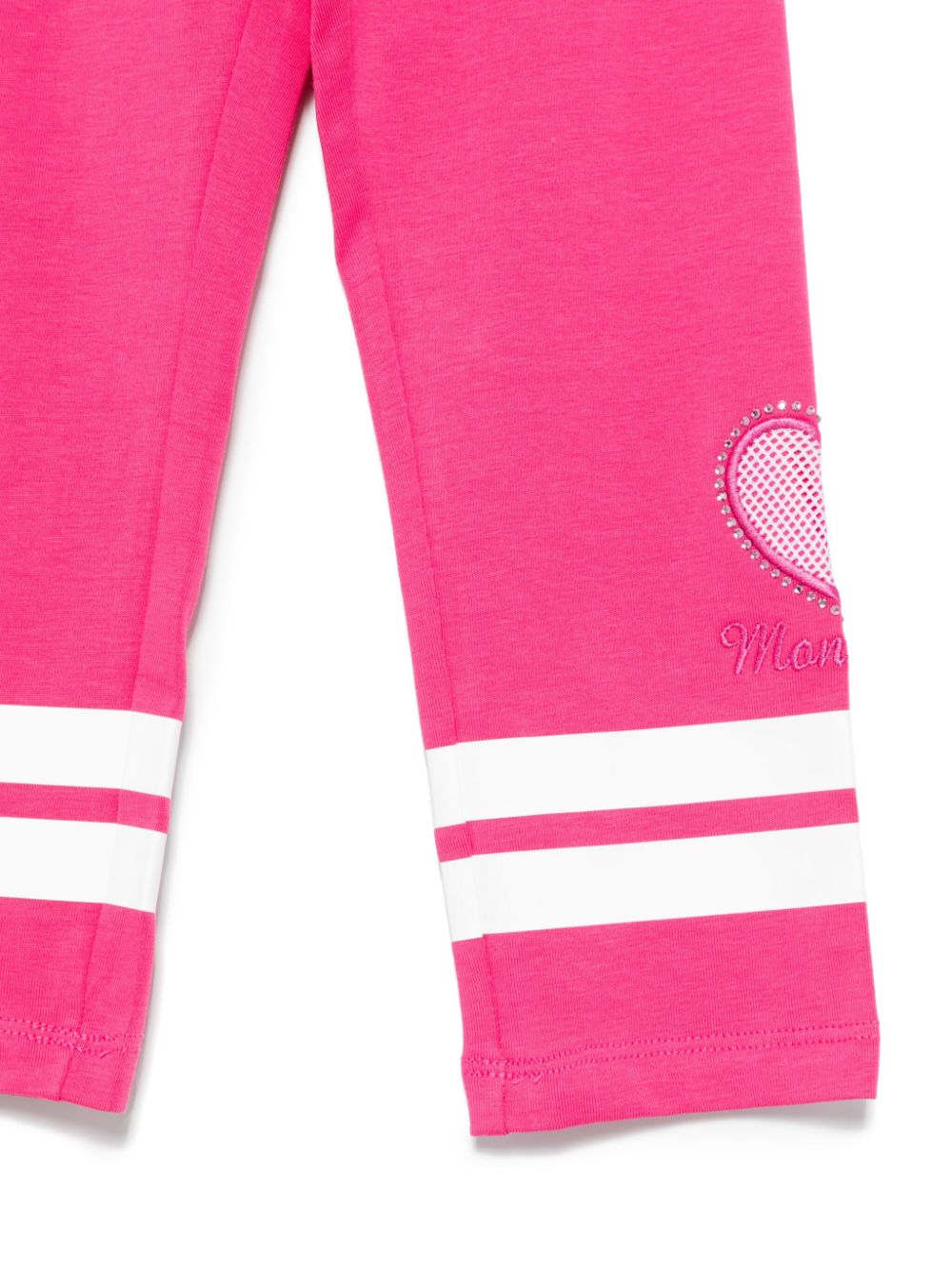 Set leggings e t-shirt per bambina Monnalisa bianco con dettaglio fiocco - Rubino Kids