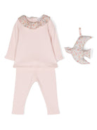 Set maglietta e pantaloni rosa per neonata con peluche Bonpoint - Rubino Kids