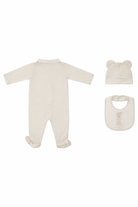 Set neonati Fendi Kids beige con ricamo FF - Rubino Kids
