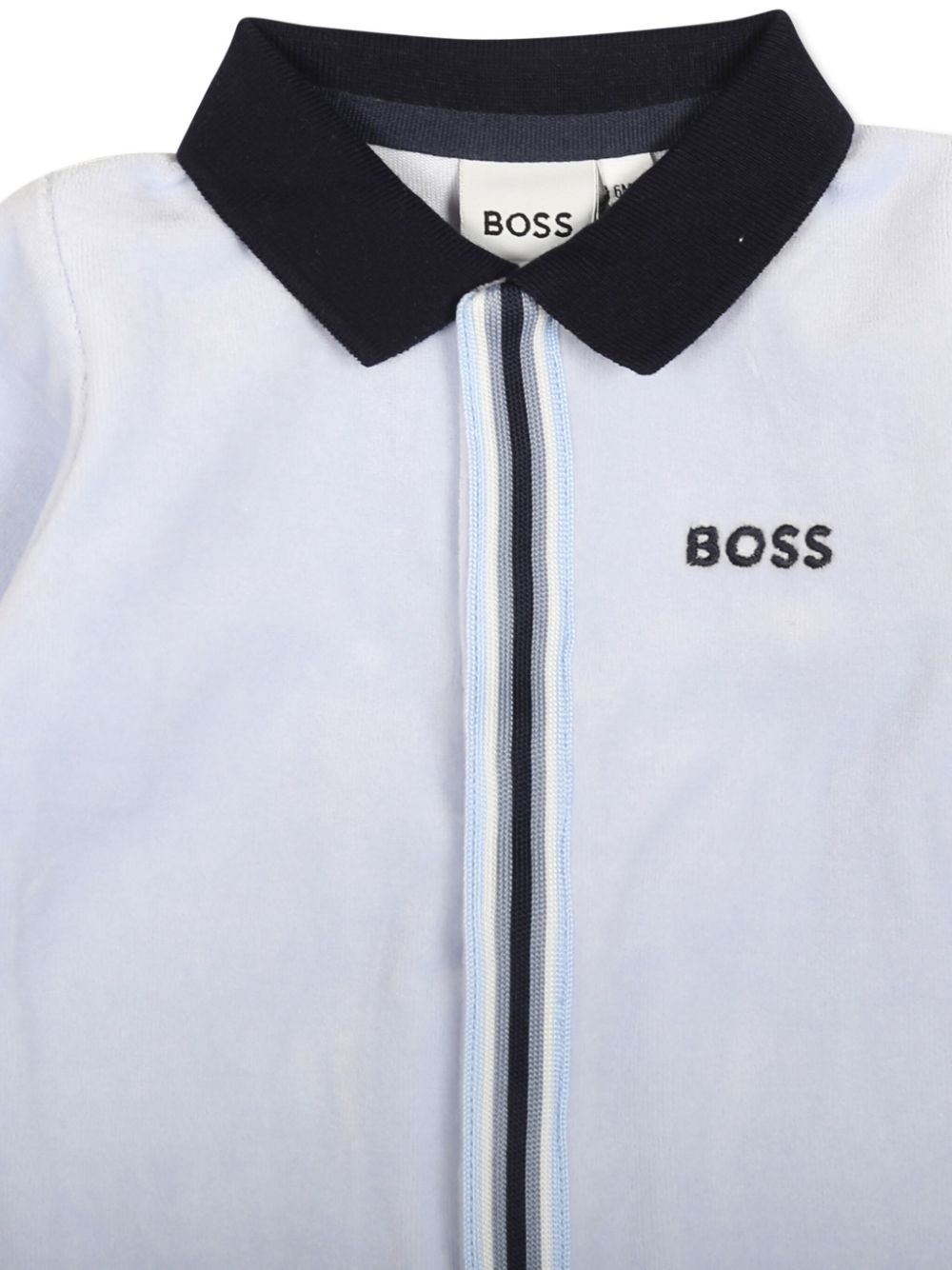 Set neonato con ricamo per neonato BOSS Kidswear azzurro con logo sul petto - Rubino Kids