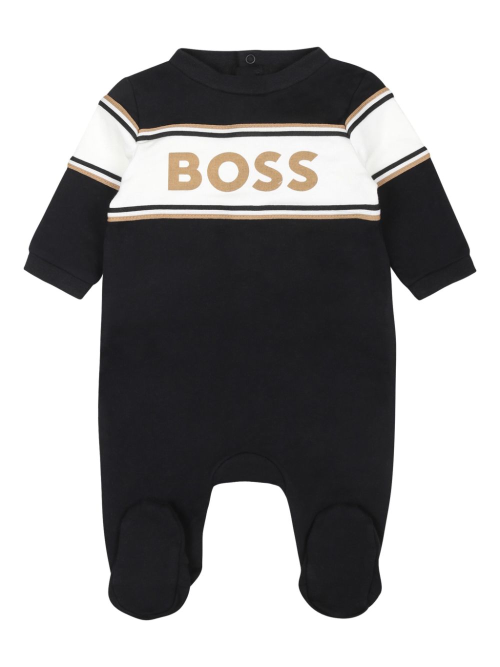 Set neonato con stampa per neonato BOSS Kidswear nero con collo a lupetto - Rubino Kids