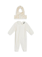 Set neonato Medusa Versace Kids bianco con colletto rotondo - Rubino Kids