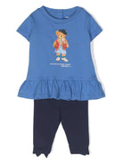 Set pantaloni con stampa Polo Bear - Rubino Kids