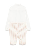 Set pantaloni e camicia per bambino Colorichiari bianco con pantaloni a righe - Rubino Kids