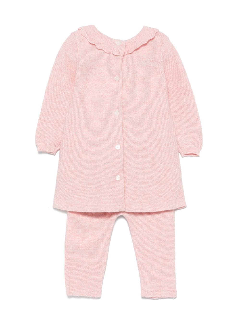 Set pantaloni per neonata Tartine Et Chocolat rosa con ricamo a fiori - Rubino Kids