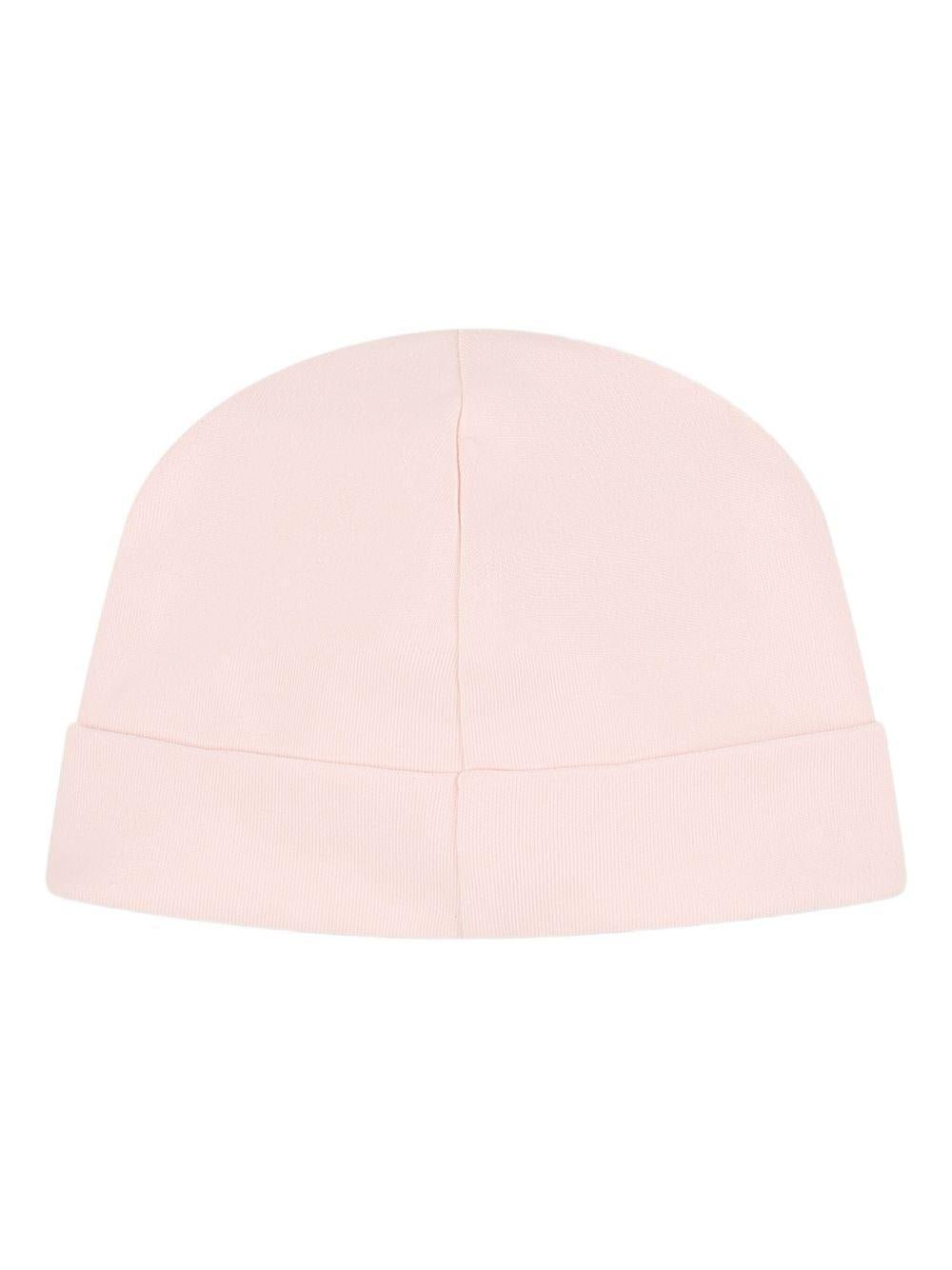 Set per neonata Chloé Kids rosa con logo ricamato - Rubino Kids