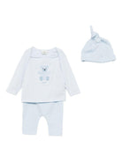 Set per neonato Fendi Kids azzurro con logo - Rubino Kids