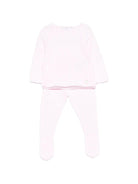 Set quattro pezzi per neonata Paz Rodriguez rosa lavorato a maglia - Rubino Kids