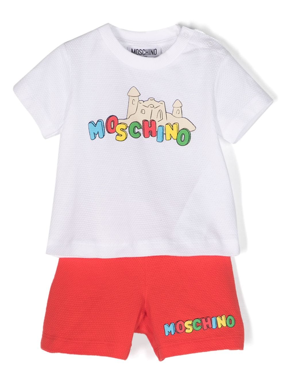 Set shorts con ricamo - Rubino Kids