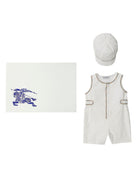 Set shorts in cotone con finiture a quadri - Rubino Kids