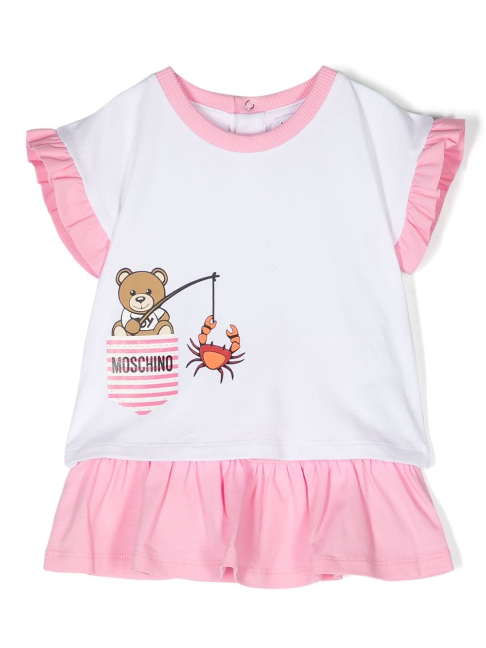 Set T-shirt e gonna con stampa Teddy Bear - Rubino Kids