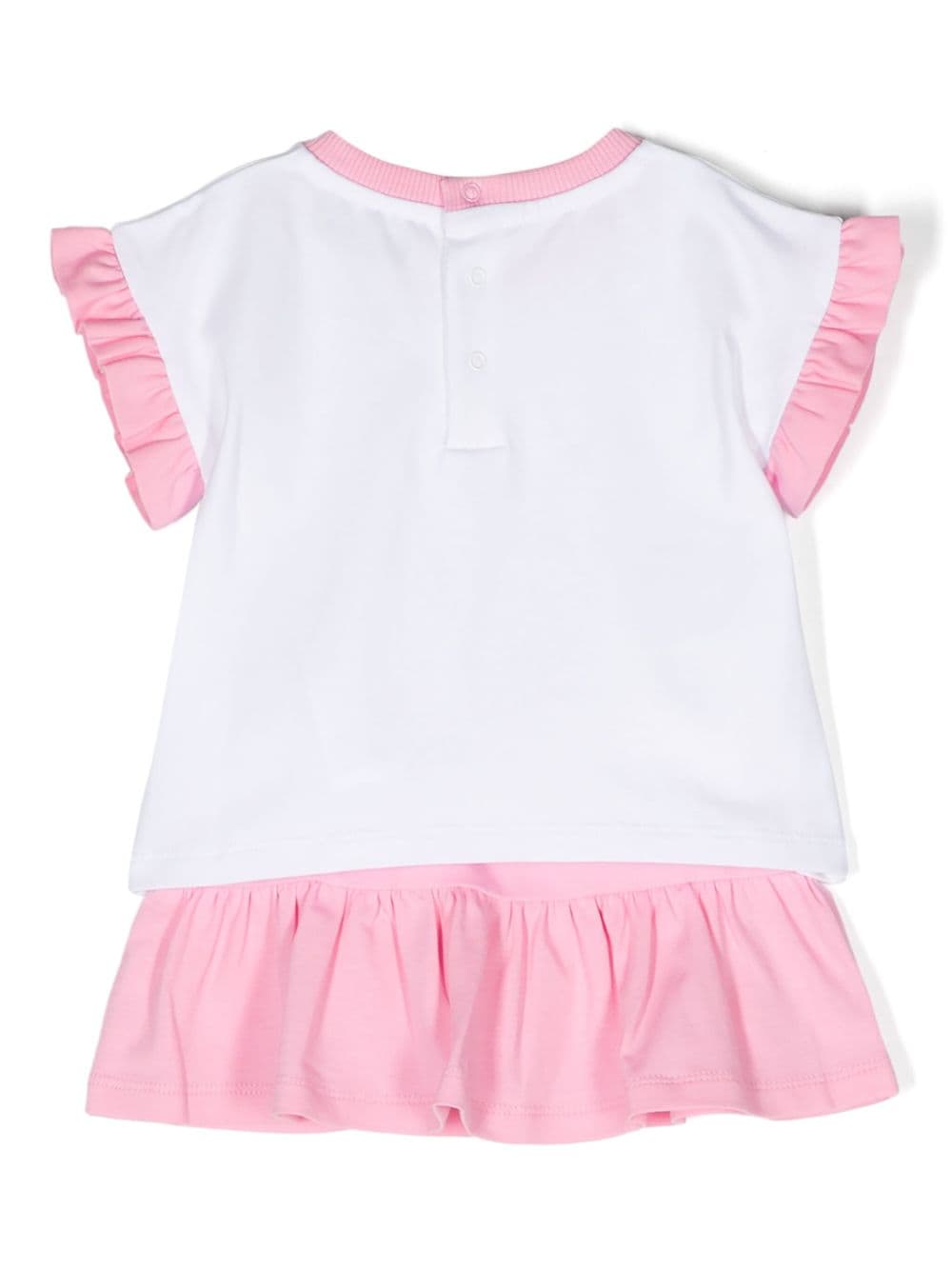 Set T-shirt e gonna con stampa Teddy Bear - Rubino Kids