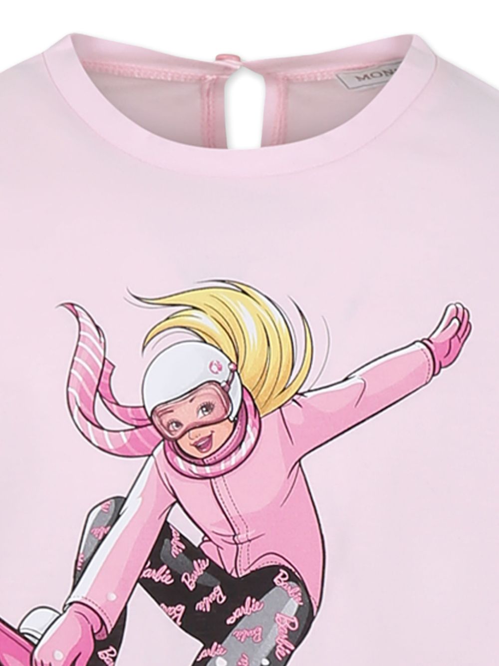 Set t-shirt e leggings per bambina Monnalisa x Barbie rosa con stampa - Rubino Kids