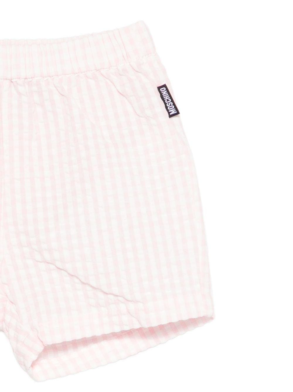 Set t-shirt e shorts per neonati Moschino Kids multicolor con stampa Teddy Bear - Rubino Kids