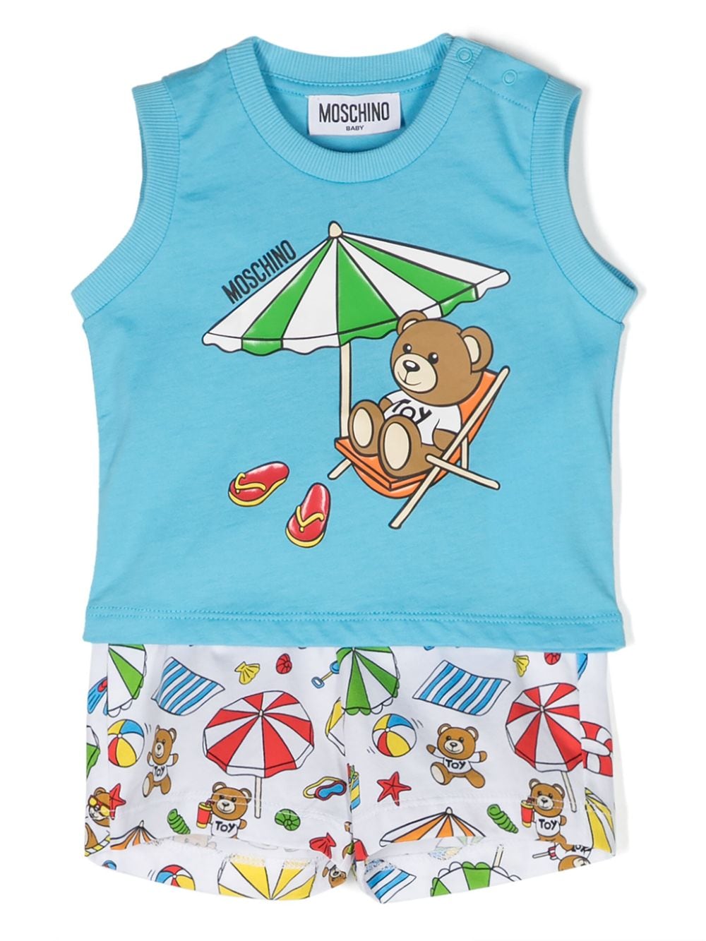 Set top e shorts con stampa illustrazione - Rubino Kids