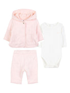 Set tuta sportiva e tutina per neonata Chloé Kids rosa con design a maniche lunghe - Rubino Kids