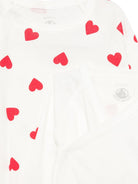 Set tutina body e doudou per neonati Petit Bateau bianco con stampa a cuori - Rubino Kids