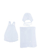 Set tutina cappellino e copertina per neonato Paz Rodriguez azzurro con placca con logo - Rubino Kids