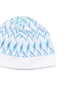 Set tutina e berretto per neonato Missoni Kids azzurro con motivo a chevron - Rubino Kids