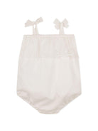 Set tutina e capellino per neonata Chloé Kids bianco con finiture in pizzo - Rubino Kids