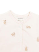 Set tutina e copertina per neonata Avery Row beige con coniglietto ricamato - Rubino Kids