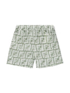 Short con stampa FF all - over - Rubino Kids