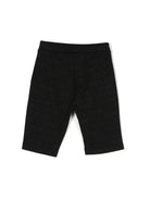 Shorts a coste con logo jacquard - Rubino Kids