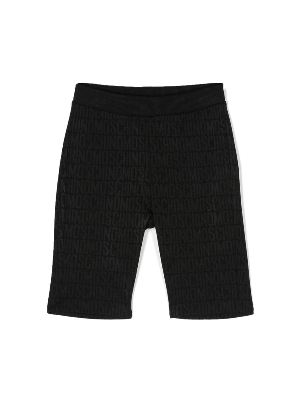 Shorts a coste con logo jacquard - Rubino Kids