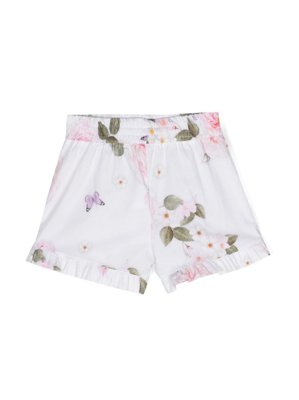 Shorts a fiori - Rubino Kids