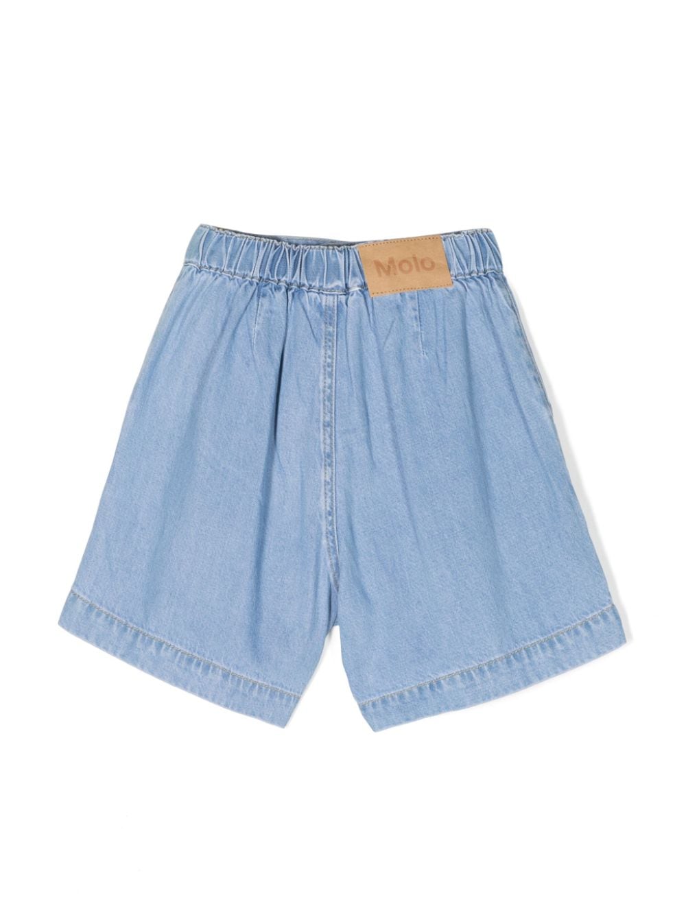 Shorts Amari denim con vita elasticizzata - Rubino Kids