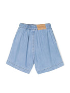 Shorts Amari denim con vita elasticizzata - Rubino Kids