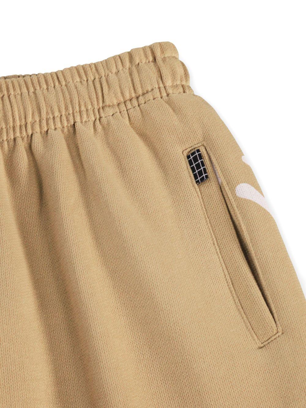 Shorts Amil per bambino Molo beige con stampa smile - Rubino Kids