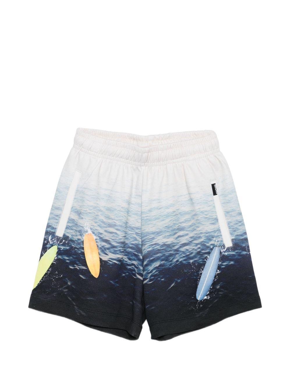 Shorts Amil per bambino Molo multicolore con stampa grafica - Rubino Kids