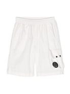 Shorts cargo con applicazione - Rubino Kids