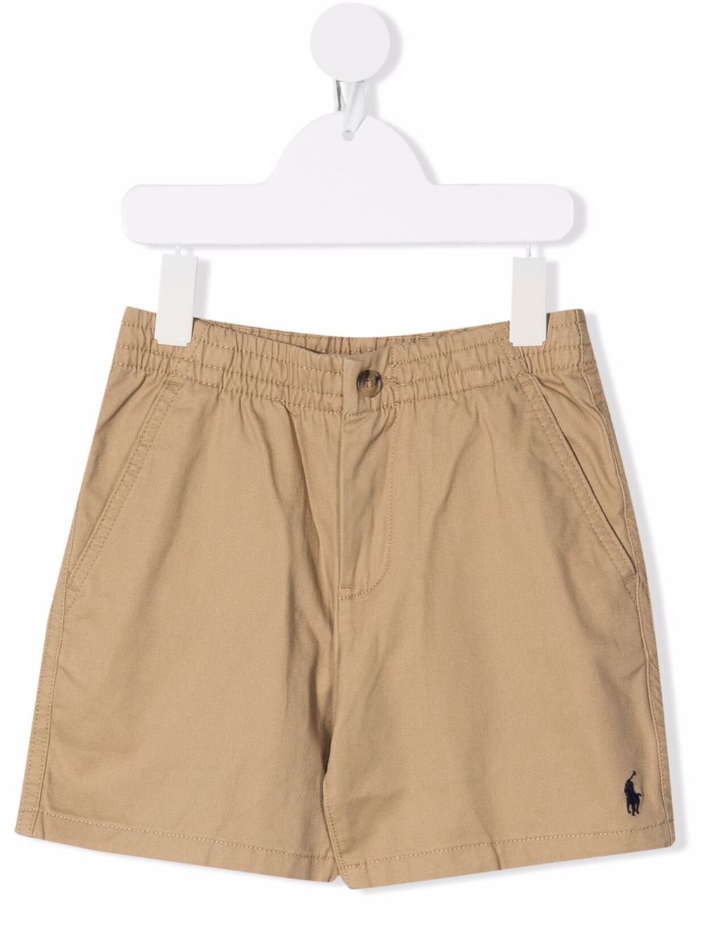 Shorts cargo per bambino Ralph Lauren Kids beige con tasce posteriori - Rubino Kids