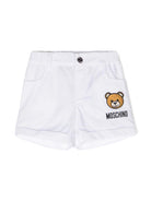 Shorts con applicazione Teddy Bear - Rubino Kids