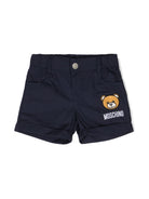 Shorts con applicazione Teddy Bear - Rubino Kids