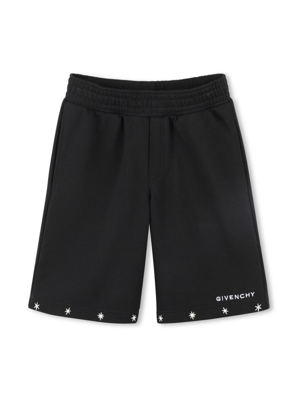 Shorts con logo per bambino Givenchy Kids nero con trama effetto lana - Rubino Kids