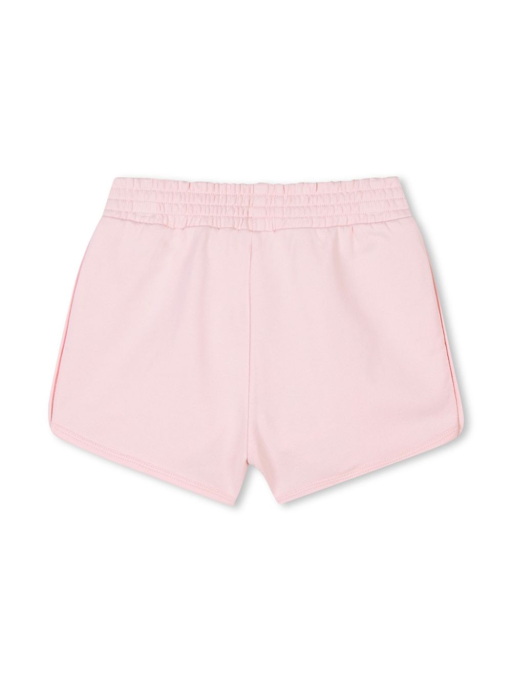 Shorts con paillettes per bambina Billieblush rosa con vita elasticizzata - Rubino Kids