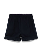 Shorts con pieghe per neonato Il Gufo blu con vita elasticizzata - Rubino Kids