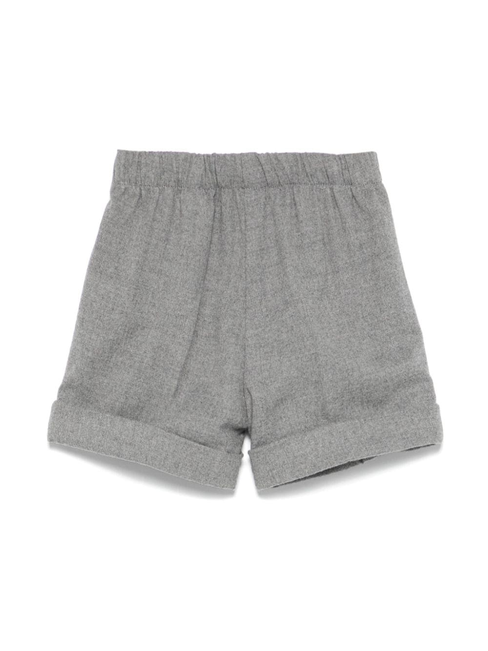 Shorts con pieghe per neonato Il Gufo grigio con vita elasticizzata - Rubino Kids