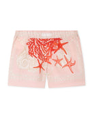 Shorts con stampa barocca - Rubino Kids