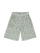 Shorts con stampa FF all - over - Rubino Kids