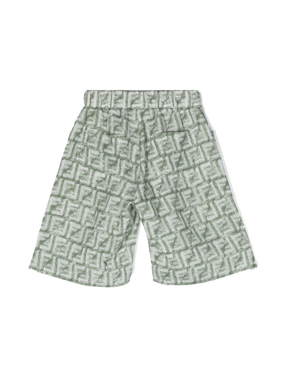 Shorts con stampa FF all - over - Rubino Kids