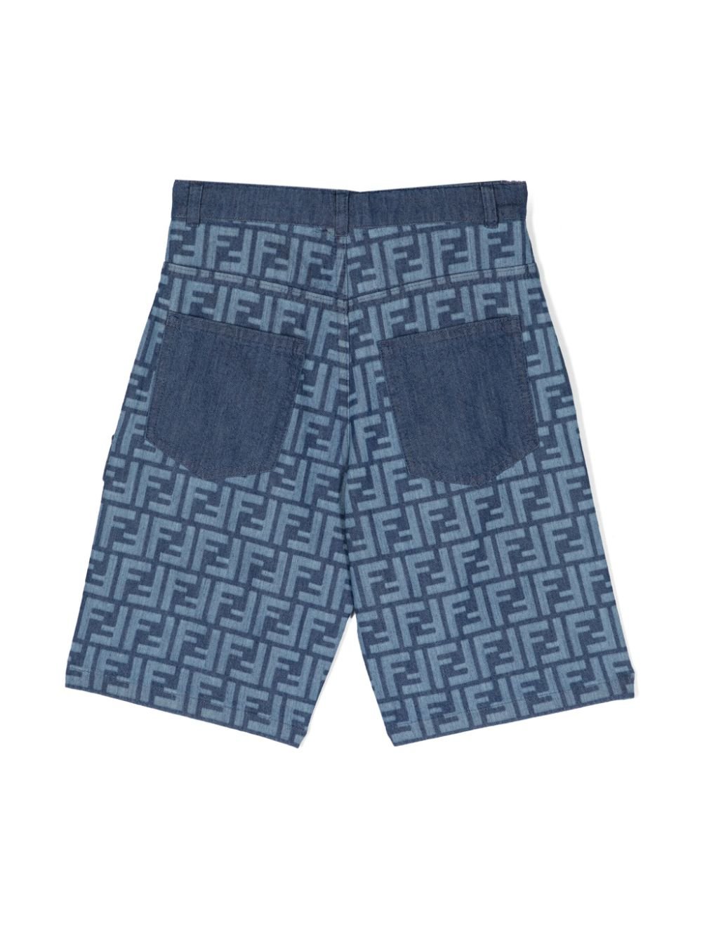 Shorts con stampa FF - Rubino Kids